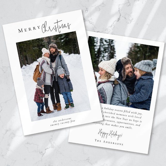 Frohe Weihnachts-FotoCollage Feiertagskarte (Von Creator hochgeladen)
