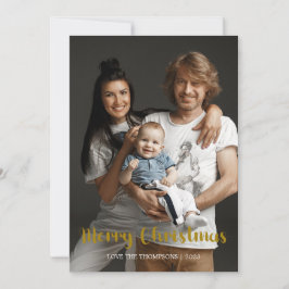 Frohe Weihnachts-Fotokarte Feiertagskarte