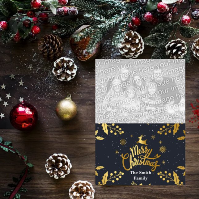 Frohe Weihnachts-Fotokarte Feiertagskarte (Von Creator hochgeladen)