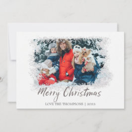 Frohe Weihnachts-Fotokarte Feiertagskarte