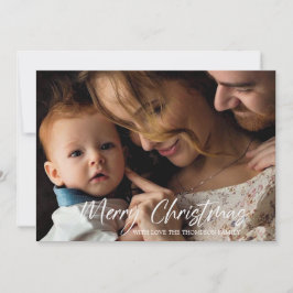 Frohe Weihnachts-Fotokarte Feiertagskarte