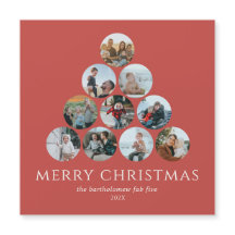 Frohe Weihnachts-Fotos Kühlschrank Magnet