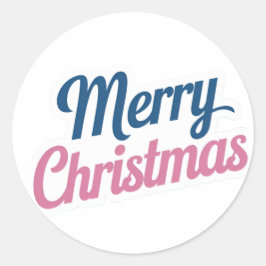 Frohe Weihnachts-fröhliche Stickers Round Stickers