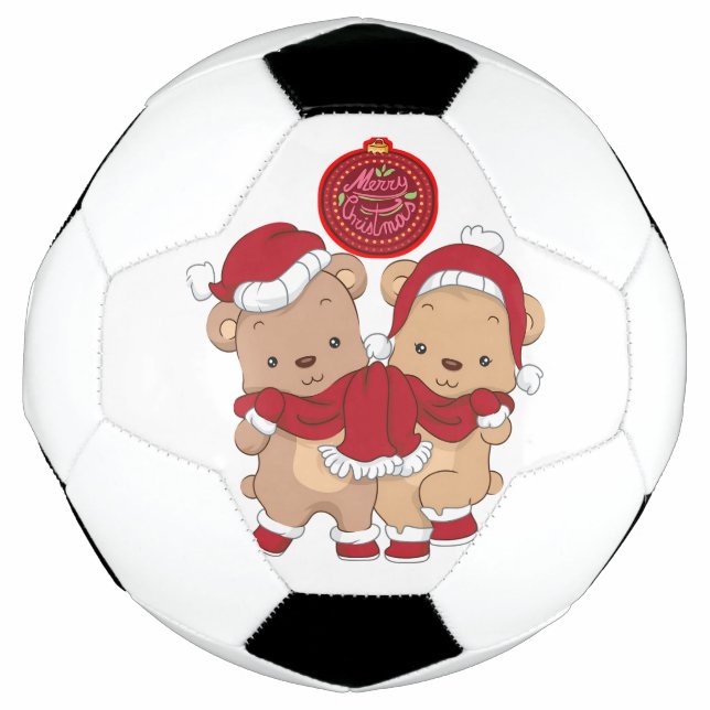 "Frohe Weihnachts-Fußball" Fußball (Vorderseite)