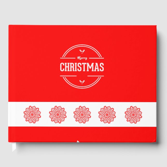 Frohe Weihnachts-Gästebuch Gästebuch (Vorderseite)