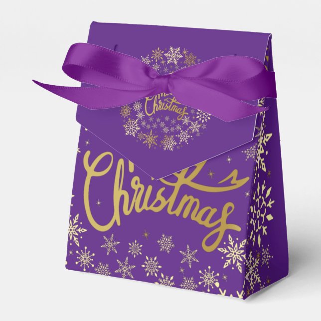 Frohe Weihnachts-Gefälligkeitsbox Geschenkschachtel (Vorderseite)