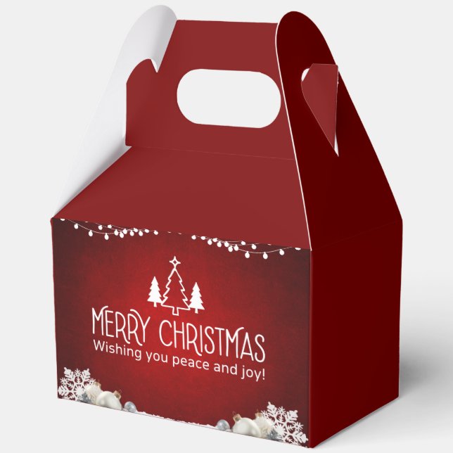 Frohe Weihnachts-Geschenkboxen - Feierliche Ruhe u Geschenkschachtel (Rückseite)