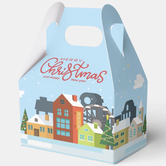 Frohe Weihnachts-Geschenkboxen | Feriendorf Geschenkschachtel (Vorderseite)