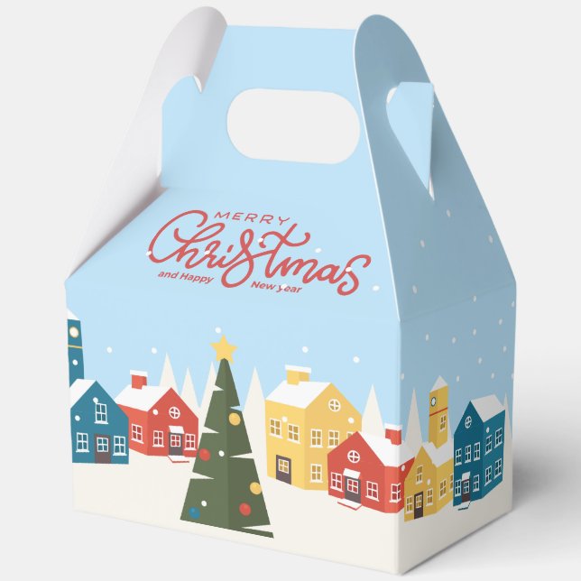 Frohe Weihnachts-Geschenkboxen | Feriendorf Geschenkschachtel (Vorderseite)