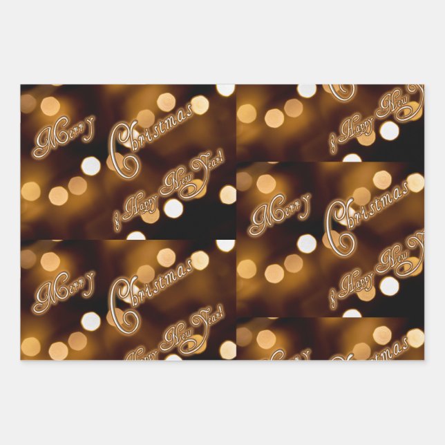 Frohe Weihnachts Geschenkpapier verpacken! Set (Vorderseite)