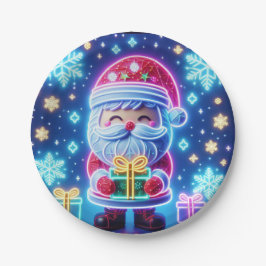 Frohe Weihnachts-Geschenkposter Pappteller