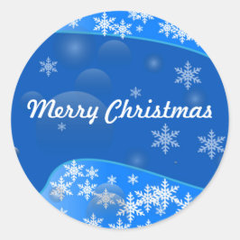 Frohe Weihnachts-Geschenksticker bestellbar Runder Aufkleber