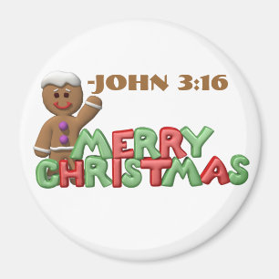 Frohe Weihnachts Gingerbread anpassen Magnet