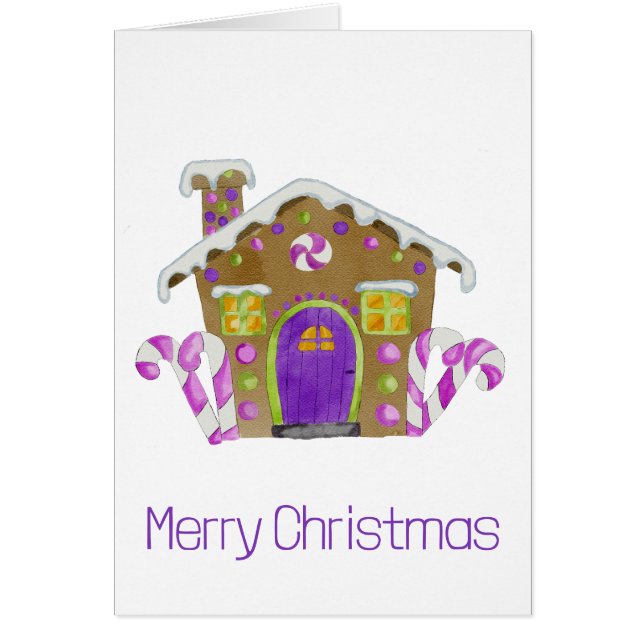 Frohe Weihnachts-Gingerbrothaus (Vorne)
