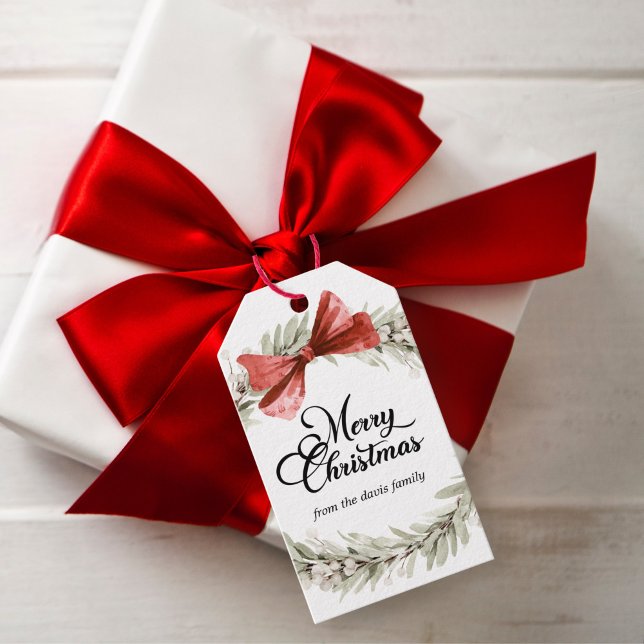 Frohe Weihnachts-Girlande Geschenkanhänger (Von Creator hochgeladen)