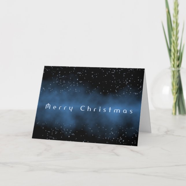 Frohe Weihnachts-Glitzern Karte (Vorderseite)
