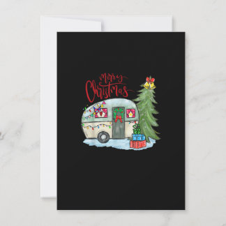 Frohe Weihnachts-glückliche Camper Funny Camping L Einladung