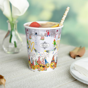 Frohe Weihnachts-Glückwunsch Geburtstag Papier Cup Pappbecher