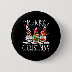 Frohe Weihnachts Gnome Funny Familie Weihnachten K Button