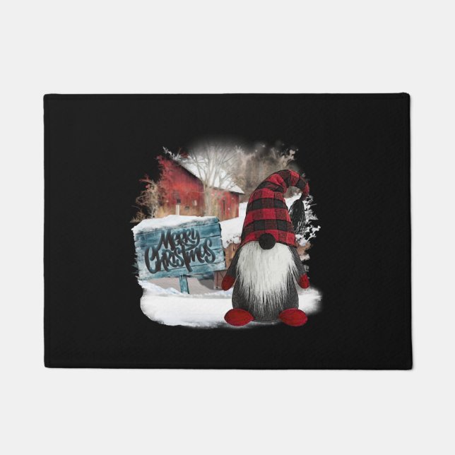 Frohe Weihnachts-Gnome Fußmatte (Vorderseite)