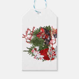 Frohe Weihnachts-Gnome Geschenkanhänger