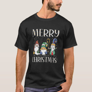 Frohe Weihnachts Gnome Geschenke Funny Familie Wei T-Shirt