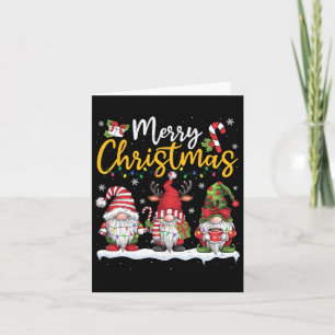Frohe Weihnachts-Gnomes Lover Xmas Familie Männer Karte