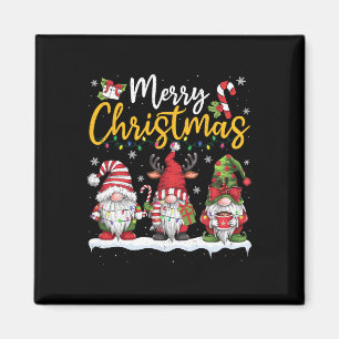 Frohe Weihnachts-Gnomes Lover Xmas Familie Männer Magnet