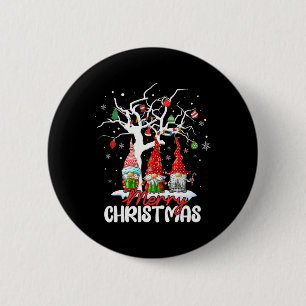 Frohe Weihnachts-Gnomes Xmas Familie Männer Frauen Button