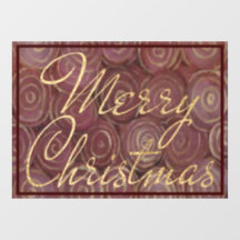 Frohe Weihnachts-Gold-Fensterklammer