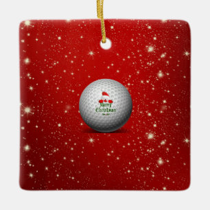 Frohe Weihnachts Golf Ball Ornament