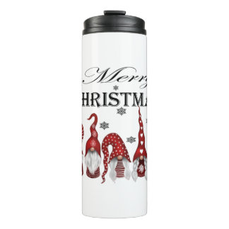 Frohe Weihnachts-Grafik-Tee-Shirt Thermosbecher