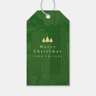 Frohe Weihnachts-Grün-Foto Geschenkanhänger
