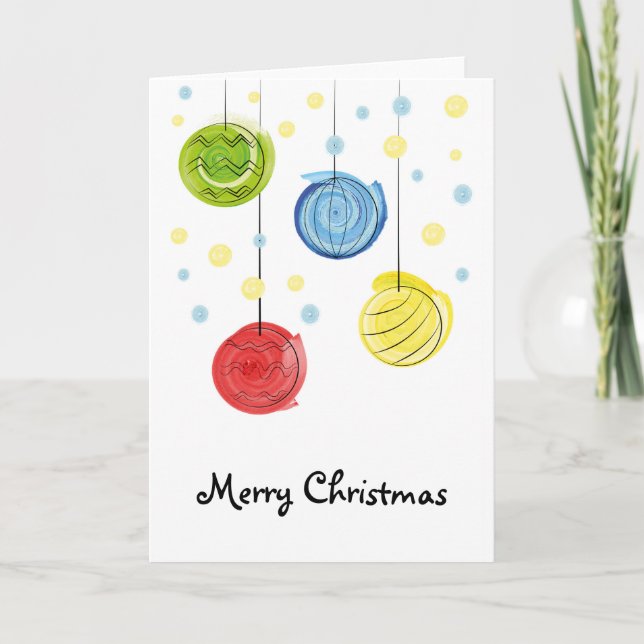 Frohe Weihnachts-Grüße-Karte Feiertagskarte (Vorderseite)