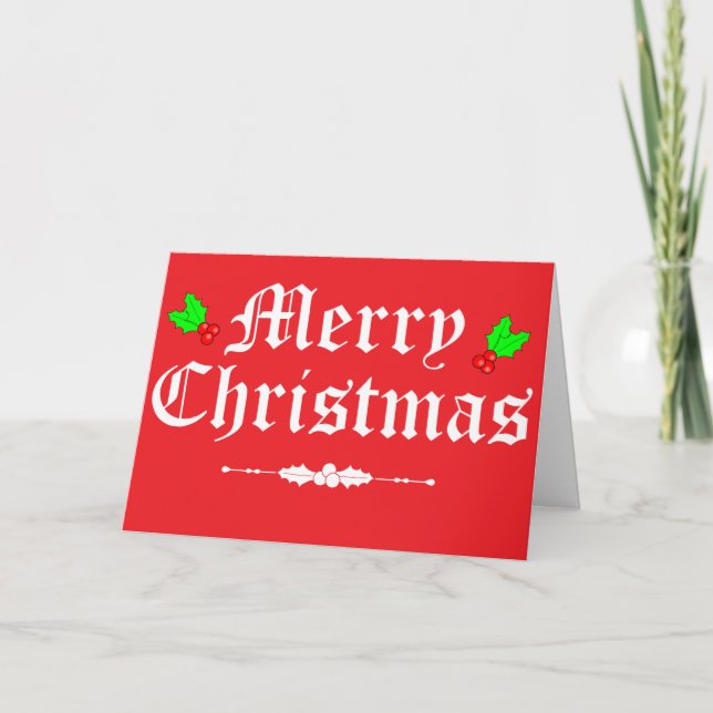 Frohe Weihnachts-Grußkarte Feiertagskarte (Vorderseite)