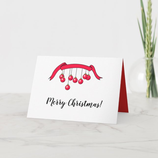 Frohe Weihnachts-Grußkarte. Feiertagskarte (Vorderseite)