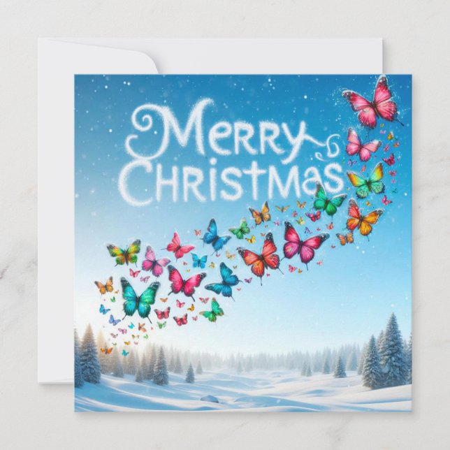 Frohe Weihnachts-Grußkarten Karte (Vorderseite)