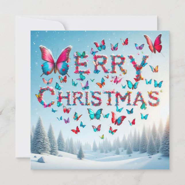 Frohe Weihnachts-Grußkarten Karte (Vorderseite)