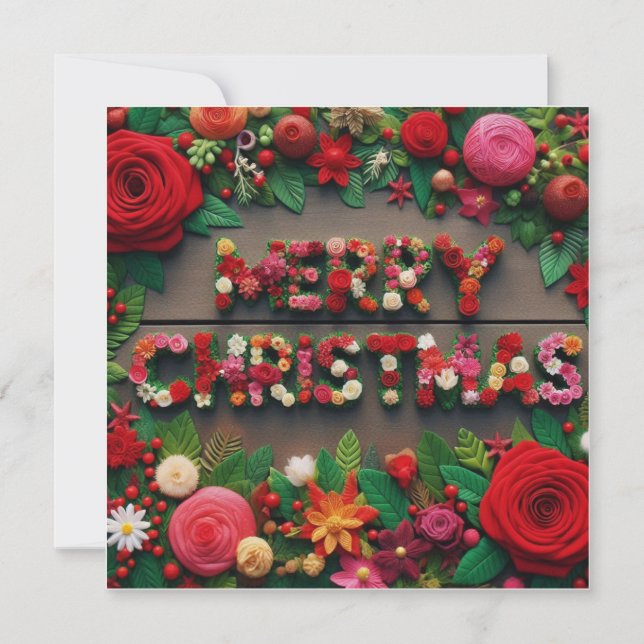 Frohe Weihnachts-Grußkarten Karte (Vorderseite)