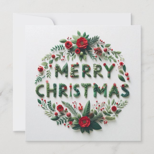 Frohe Weihnachts-Grußkarten Karte (Vorderseite)