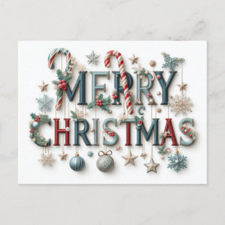 Frohe Weihnachts-Grußkarten Postkarte