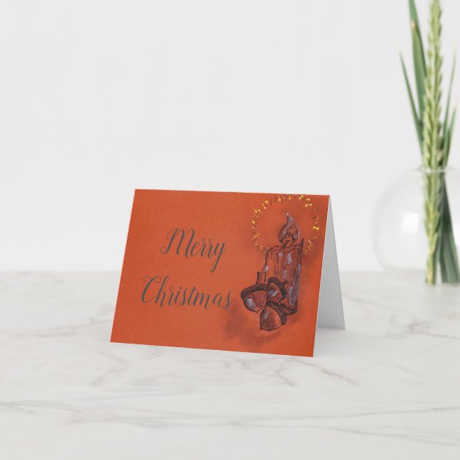 Frohe Weihnachts-Hand-zeichn-Karte Karte (Vorderseite)
