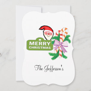 Frohe Weihnachts-Happy Holiday Flat Grußkarte Karte