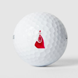 Frohe Weihnachts-Happy Holiday Zuhause zu Weihnach Golfball