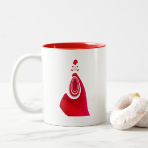 Frohe Weihnachts-Happy Holiday Zuhause zu Weihnach Zweifarbige Tasse
