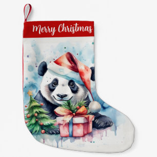 Frohe Weihnachts-Hat Festive Panda - Kleiner Weihnachtsstrumpf