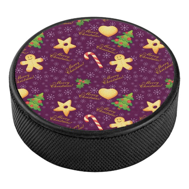 Frohe Weihnachts Hockey Puck (3/4)