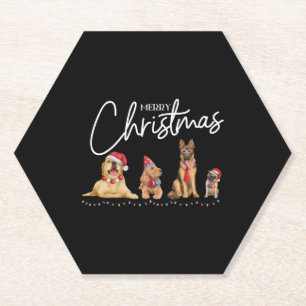 Frohe Weihnachts-Hund Lover Untersetzer