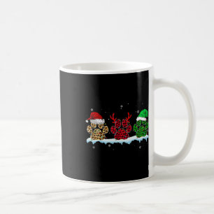 Frohe Weihnachts-Hund Paws Weihnachtsmannmütze Lig Kaffeetasse