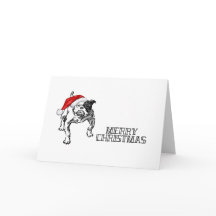 Frohe Weihnachts-Hundescharte